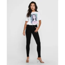 OnlyJean skinny noir en coton Hattie
