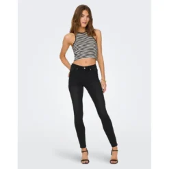OnlyJean skinny noir en coton Mina
