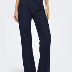 OnlyJean Taille Haute ONLJUICY - Bleu Sue en coton