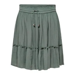 OnlyJupe vert foncé en viscose Clio