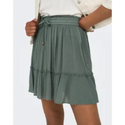 OnlyJupe vert foncé en viscose Clio