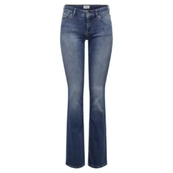 OnlyOnlblush Lw Flared Dnm Rea1303 Noos bleu denim en coton Ode