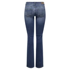 OnlyOnlblush Lw Flared Dnm Rea1303 Noos bleu denim en coton Ode