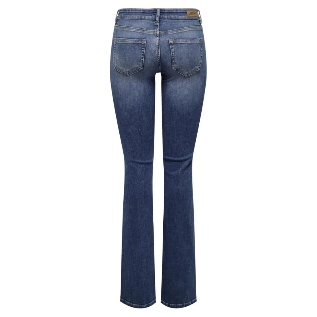 OnlyOnlblush Lw Flared Dnm Rea1303 Noos bleu denim en coton Ode