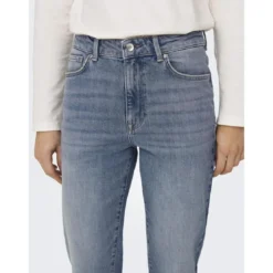 OnlyOnlemily Stretch Hw St Ak Dnm Dot321Noos bleu denim en coton Isa