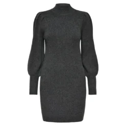 OnlyOnlkatia L/S Dress Knt Noos gris en viscose Sloan