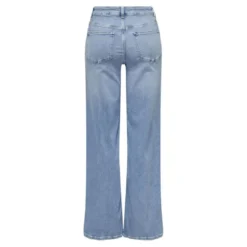 OnlyOnlmadison Blush Hw Wide Dnm Cro371 Noos bleu denim en coton Nora