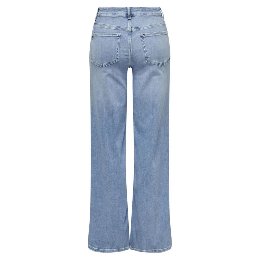 OnlyOnlmadison Blush Hw Wide Dnm Cro371 Noos bleu denim en coton Nora