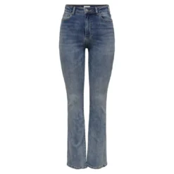 OnlyOnlmila Hw Flared Dnm Bj139 Noos bleu denim en coton Isa