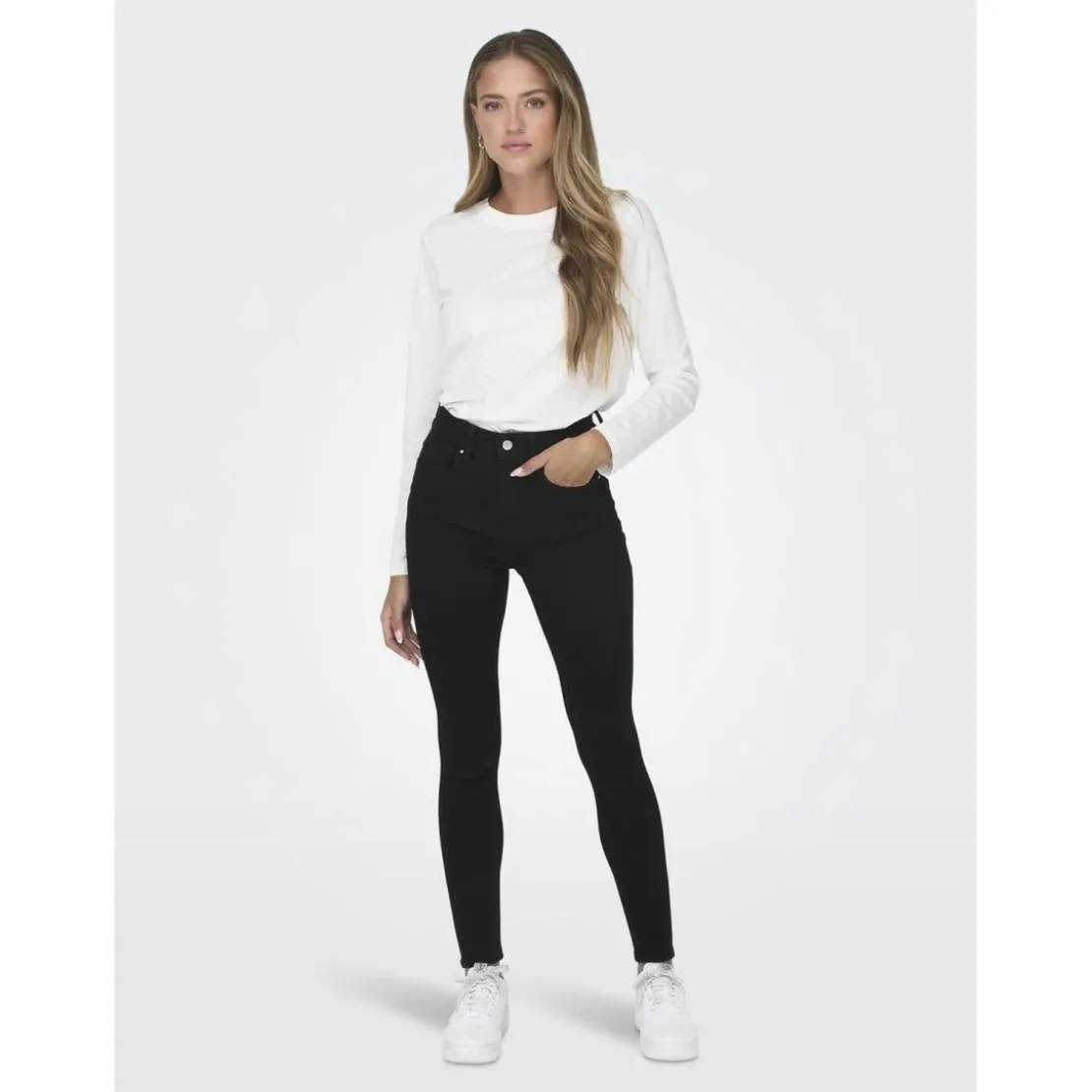 OnlyOnlmila Hw Sk Ank Dnm Bj380 Noos noir en coton Zola