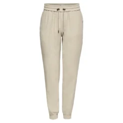 OnlyPantalon beige en viscose