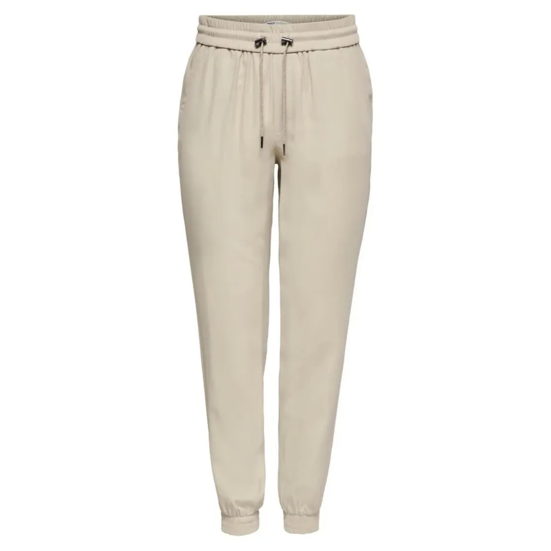 OnlyPantalon beige en viscose