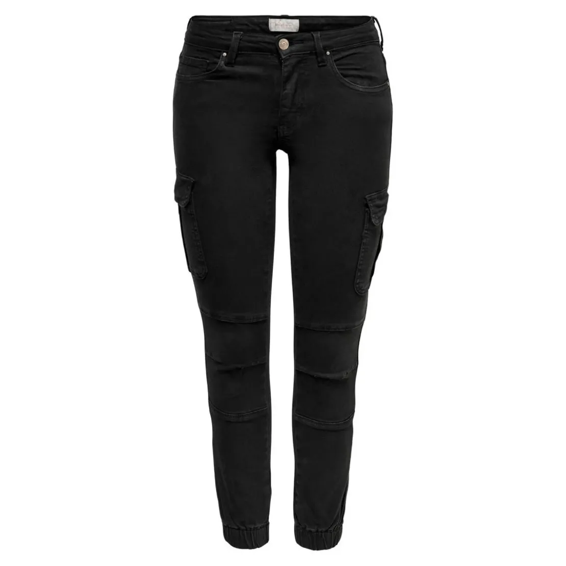 OnlyPantalon cargo Délavage Détails cargo noir en coton