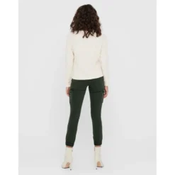 OnlyPantalon cargo Détails cargo vert en coton Lina
