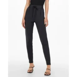 OnlyPantalon Cordon d'attache bleu en viscose Elise