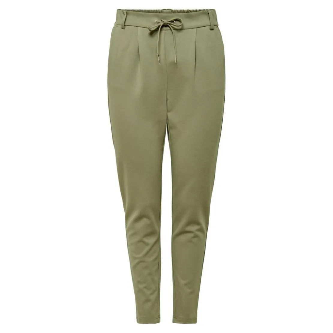 OnlyPantalon Cordon d'attache vert en viscose Rhea
