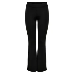 OnlyPantalon à jambe large Taille élastiquée noir Lara