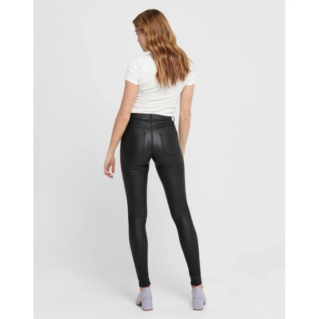 OnlyPantalon - Skinny Fit noir en viscose Queen