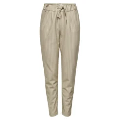 OnlyPantalon taille classique beige en viscose Yael