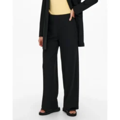 OnlyPantalon Taille élastiquée noir
