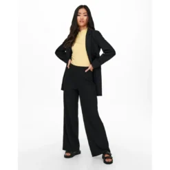 OnlyPantalon Taille élastiquée noir