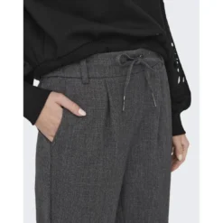 OnlyPantalon taille moyenne gris foncé Zoé