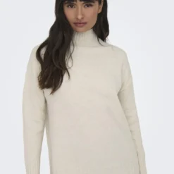 OnlyPull col roulé manches longues Gabriel gris clair Tess
