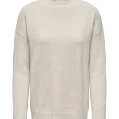 OnlyPull col roulé manches longues Gabriel gris clair Tess