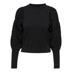 OnlyPull en maille asymétrique asymétrique noir Adele