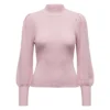 OnlyPull en maille col haut col haut rose Lila