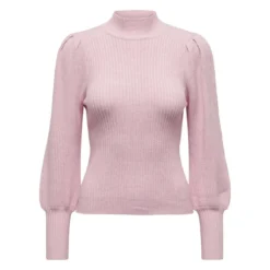 OnlyPull en maille col haut col haut rose Lila