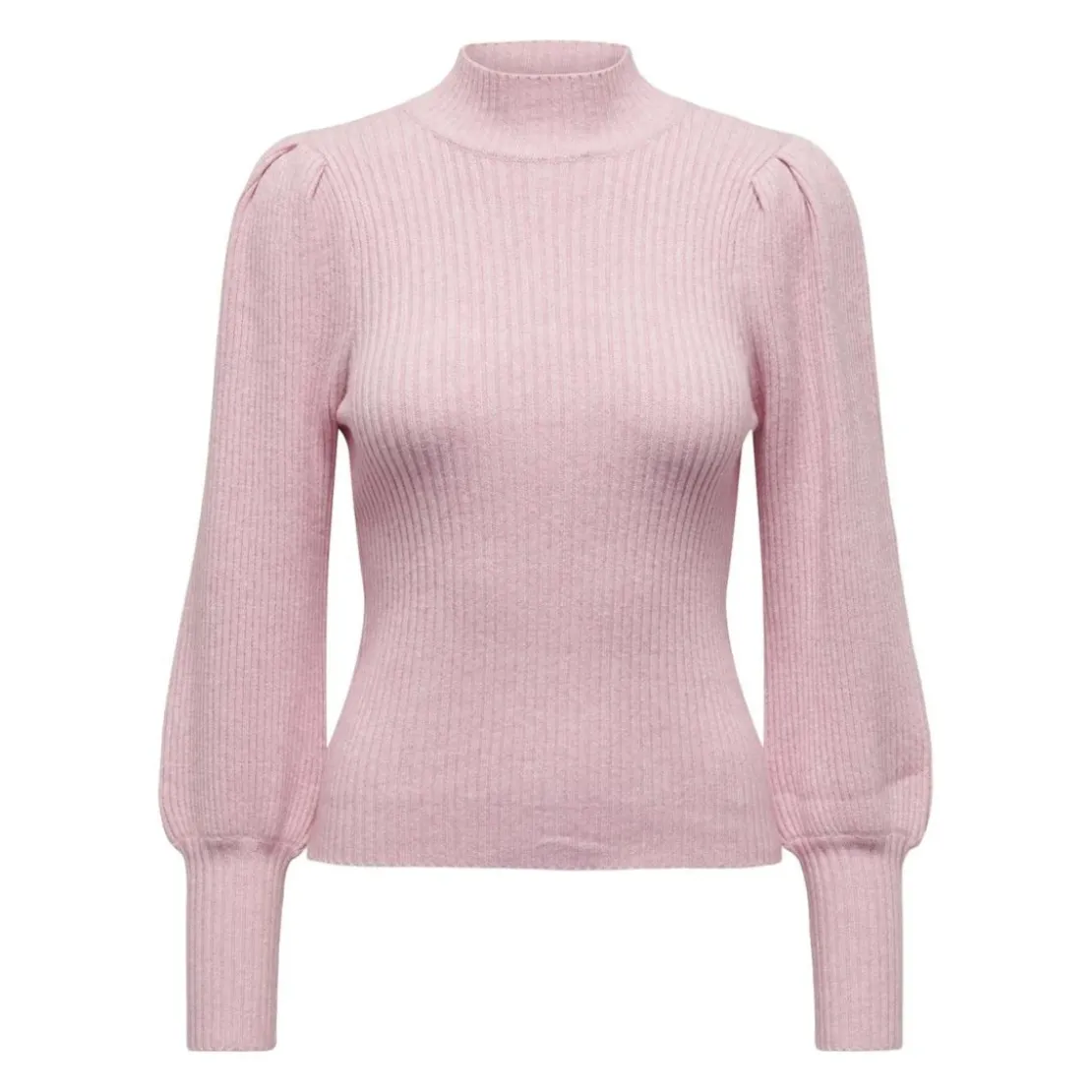 OnlyPull en maille col haut col haut rose Lila