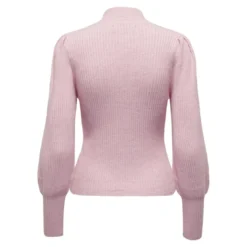 OnlyPull en maille col haut col haut rose Lila