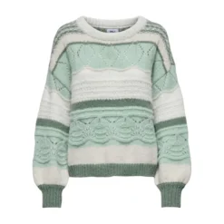 OnlyPull en maille col rond col rond vert clair Ines