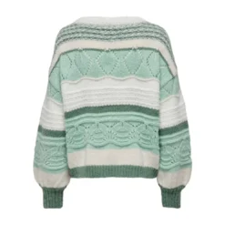 OnlyPull en maille col rond col rond vert clair Ines