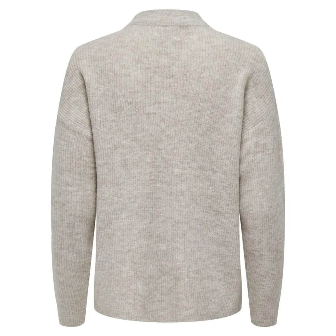 OnlyPull en maille col rond col rond gris clair Ruth