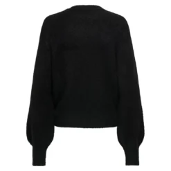 OnlyPull en maille col rond col rond noir Meg