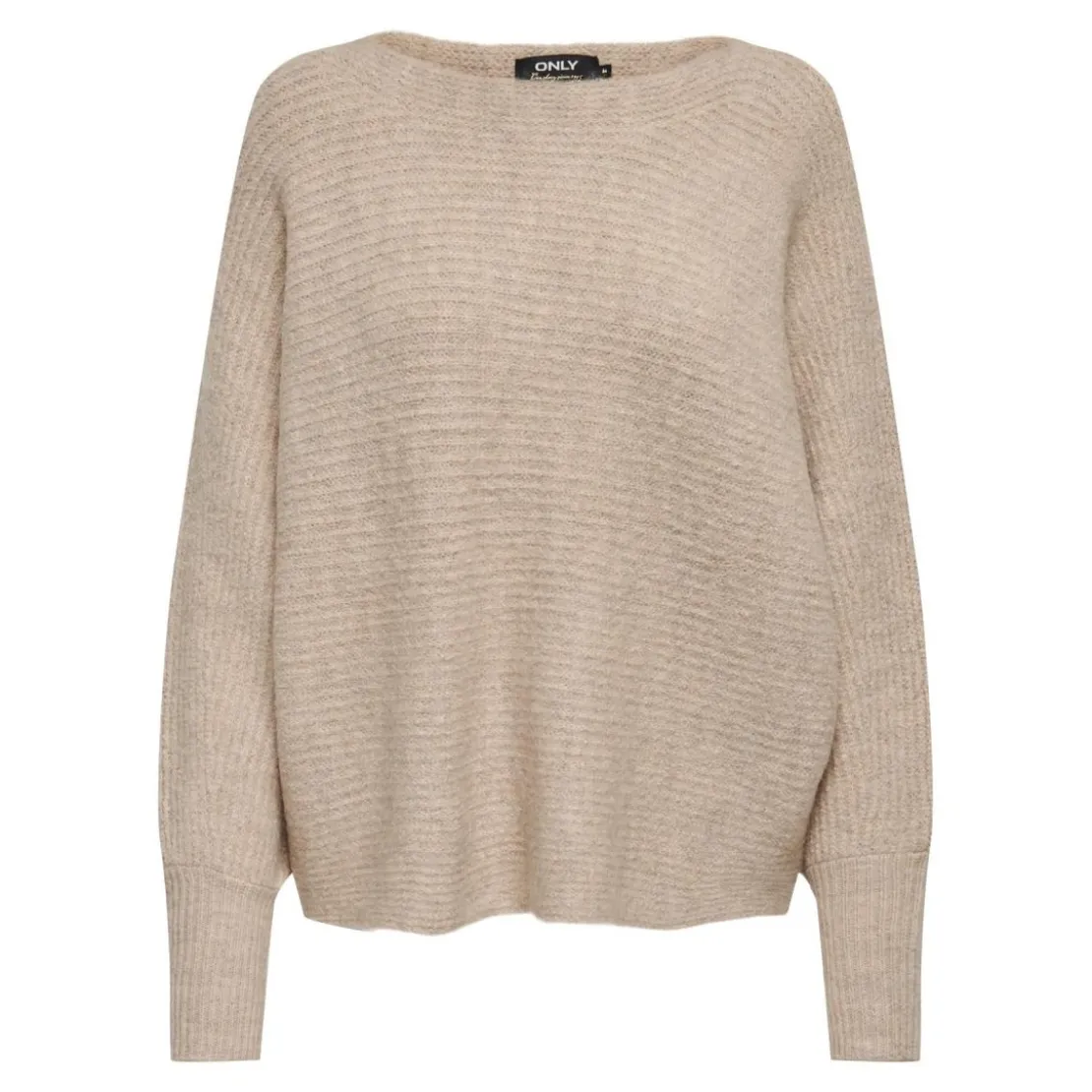 OnlyPull en maille Col rond Manches longues marron Ivy