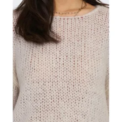OnlyPull en maille Col rond Manches longues beige Ione