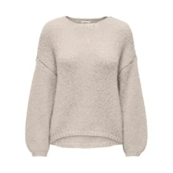 OnlyPull en maille Col rond Manches longues beige Ione