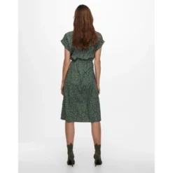 OnlyRobe chemise Imprimé all over Manches courtes Au-dessus du genou Poignets repliés vert