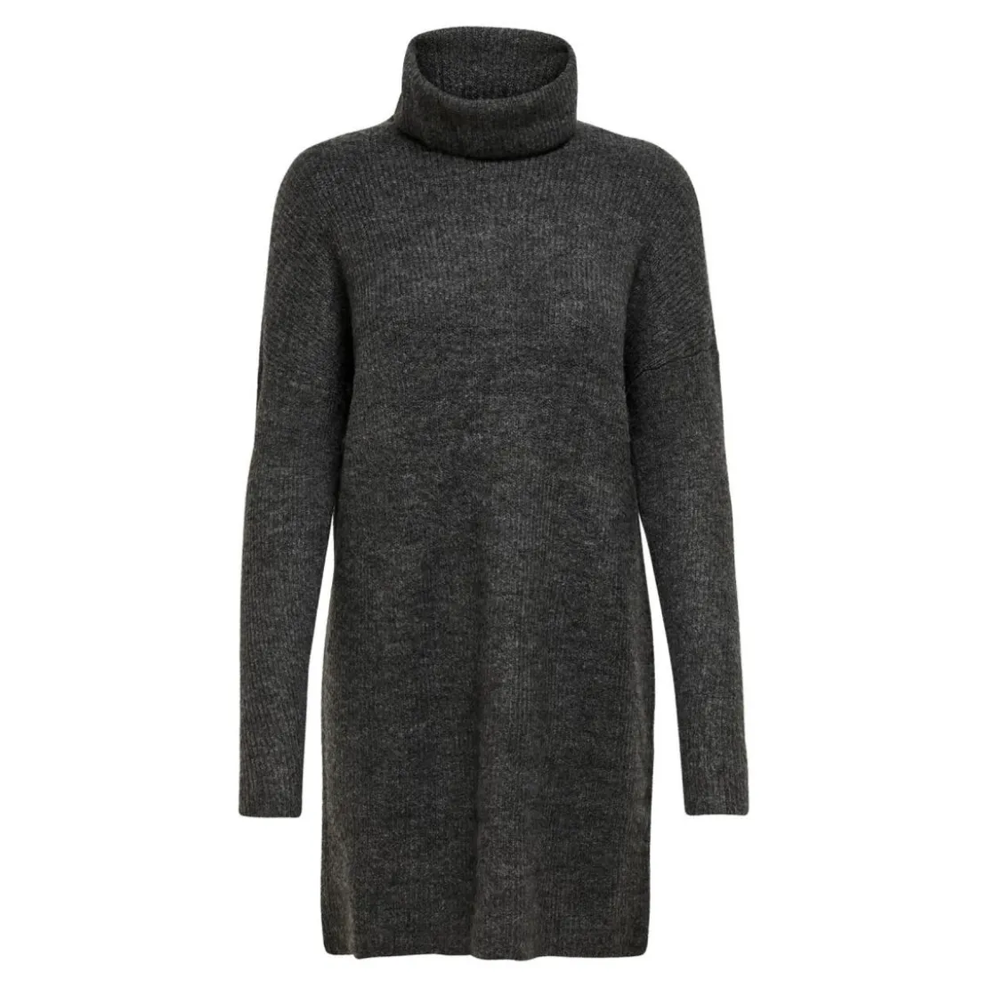 OnlyRobe en maille Col bénitier Manches 3/4 Au-dessus du genou gris