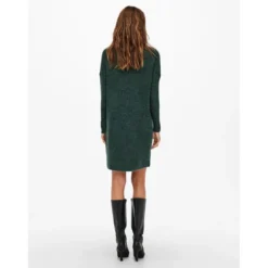 OnlyRobe en maille Col bénitier Manches 3/4 Au-dessus du genou vert