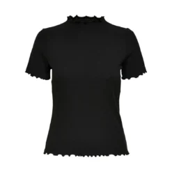 OnlyTop Col haut Manches courtes noir