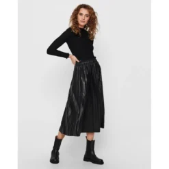 OnlyTop Col haut Manches longues Volants noir