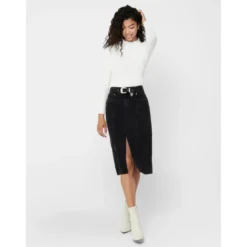 OnlyTop Col haut Manches longues Volants blanc