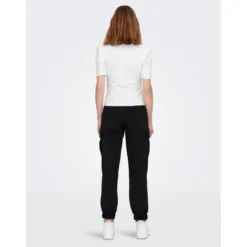 OnlyTop Col rond Manches 2/4 blanc en coton