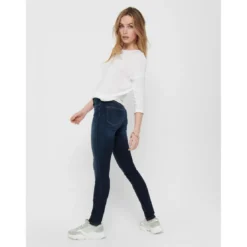 OnlyTop Col rond Manches 3/4 blanc