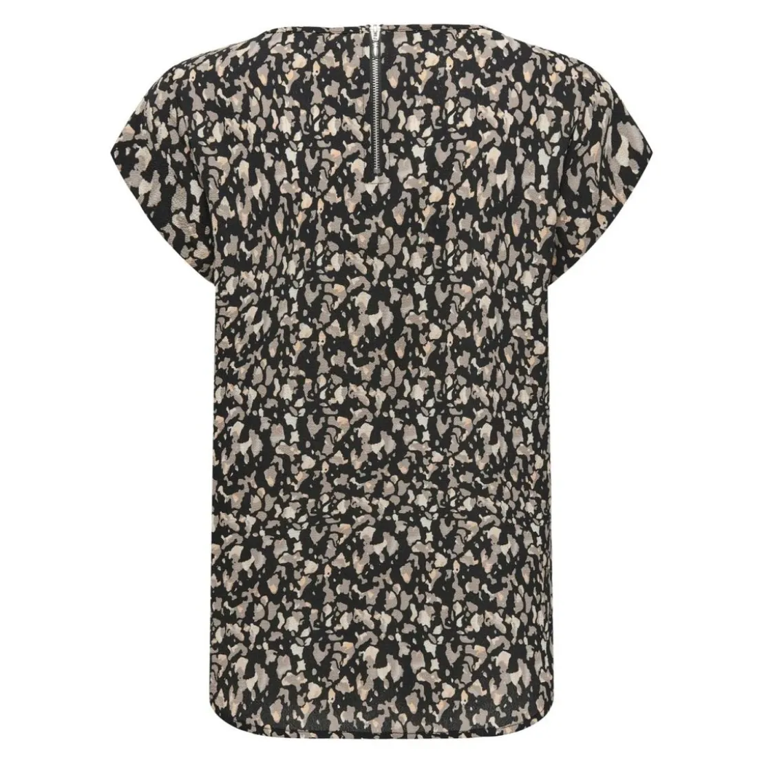 OnlyTop col rond manches courtes noir Queen