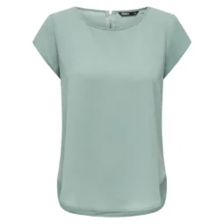OnlyTop Col rond Manches courtes vert Nola